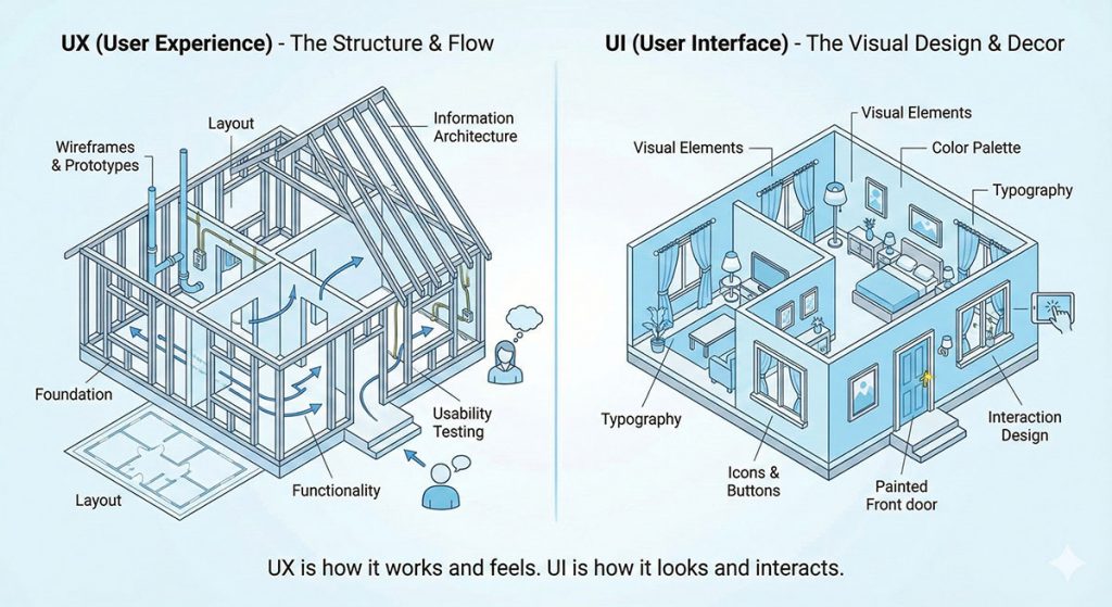 Difference between UI and UX